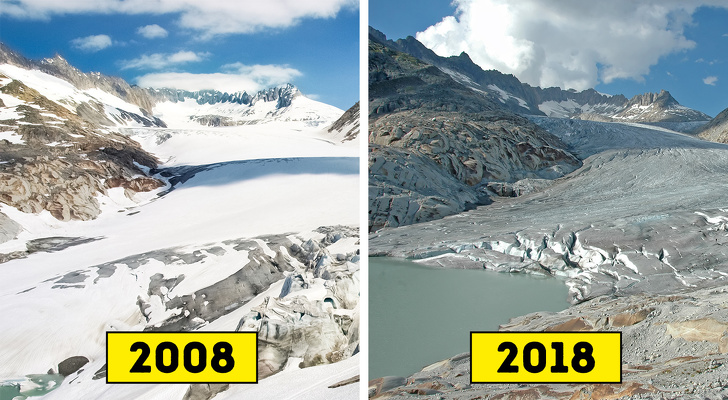 10 Year Challenge Pictures Showing How Drastically the Earth Has Changed in Just a Decade