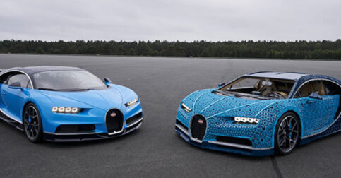 បង្កេីតឡាន Bugatti Chiron ដោយប្រេី LEGO 1,000,000+