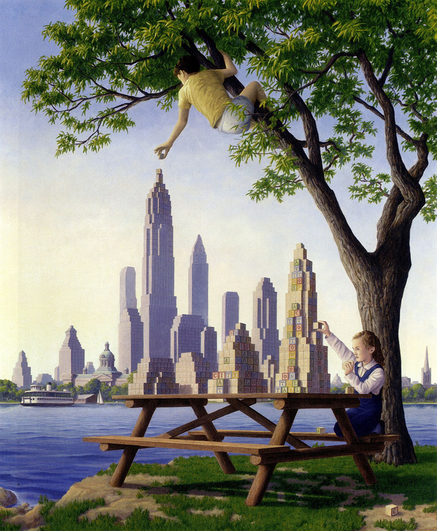 Magic Realism Paintings Rob Gonsalves 07