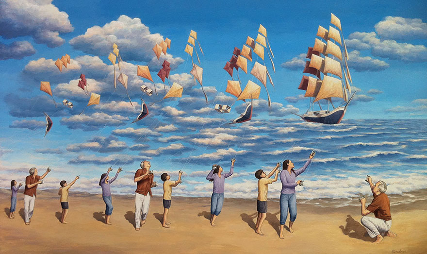Magic Realism Paintings Rob Gonsalves 14