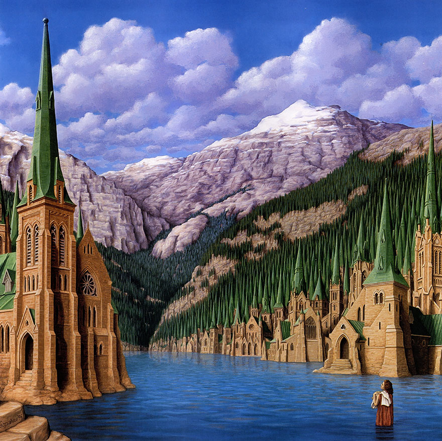 Magic Realism Paintings Rob Gonsalves 21