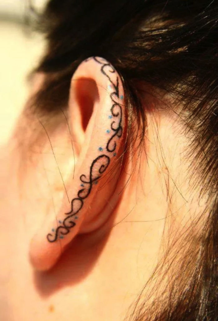 Ear Tattoos 15