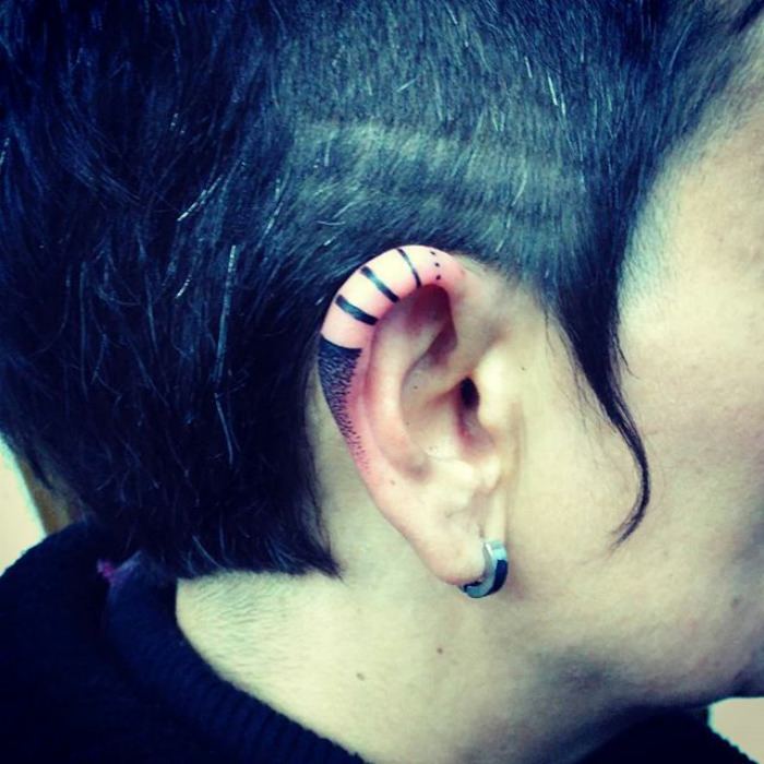Ear Tattoos 23