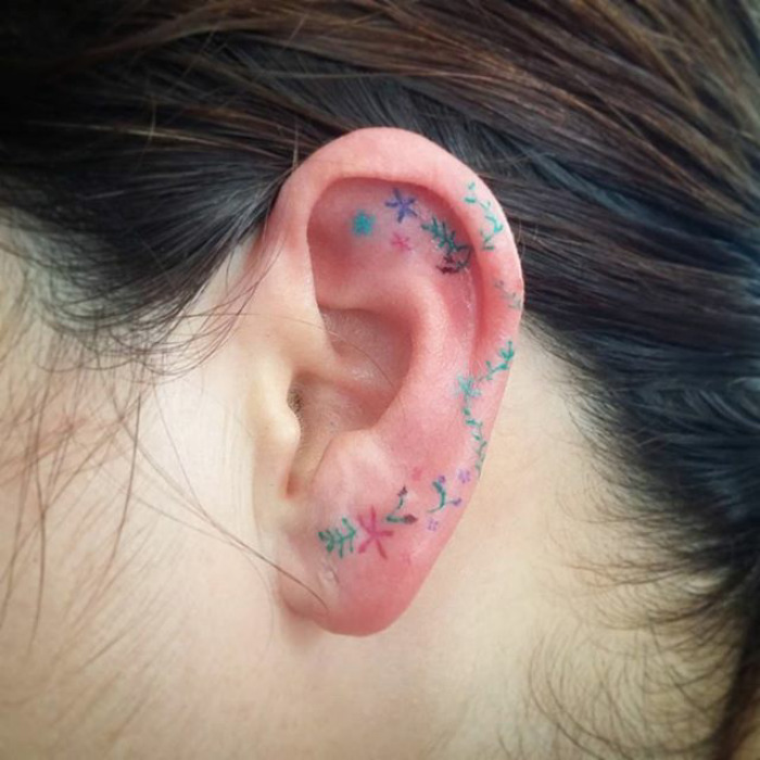 Ear Tattoos 25
