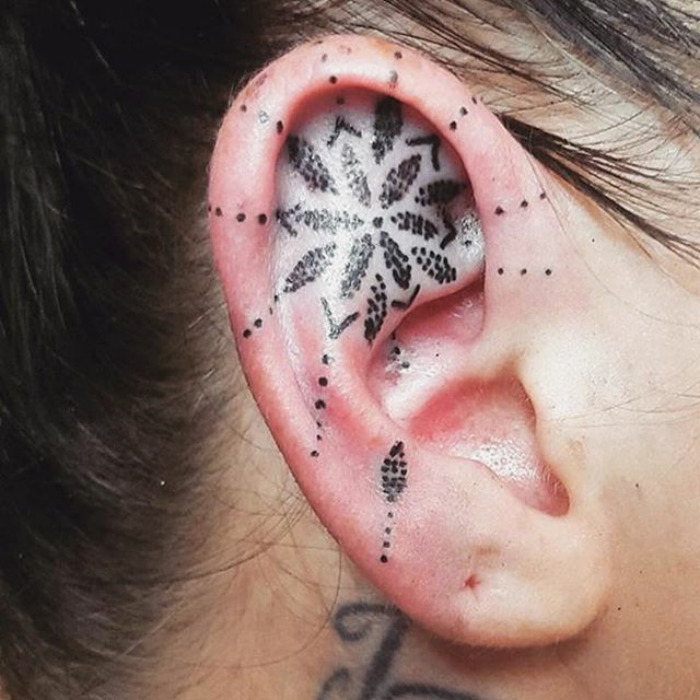 Ear Tattoos 37