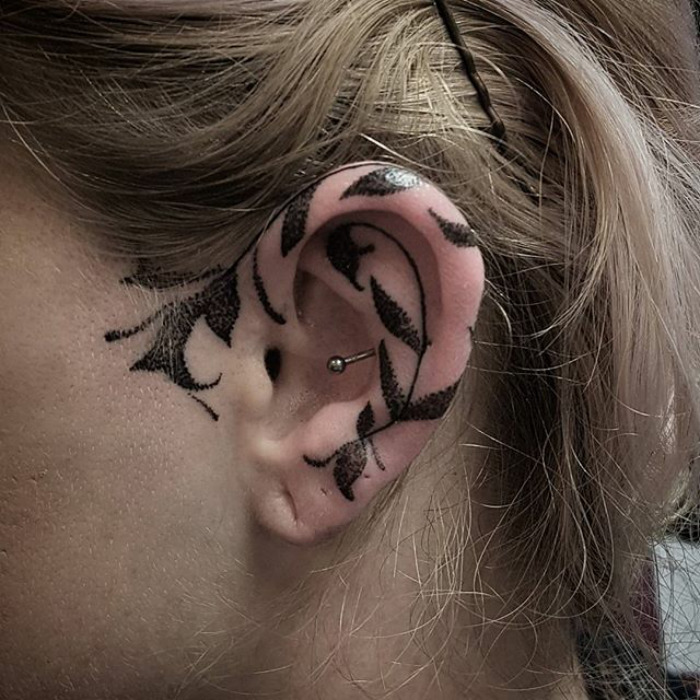 Ear Tattoos 38