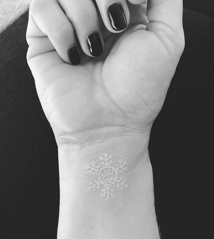 White Ink Tattoo 10