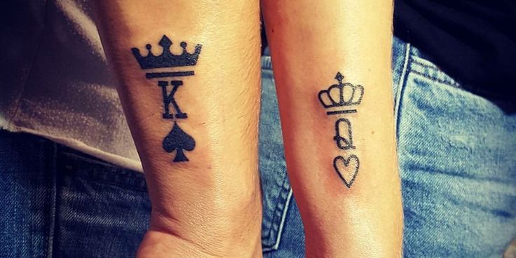Couple Tattoo 45 Best King And Queen Tattoos