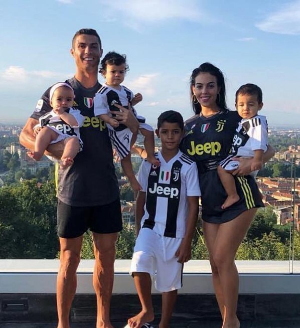 Cristiano Ronaldo With His Family