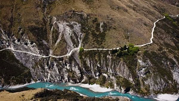 Skippers Canyon Road In New Zealand