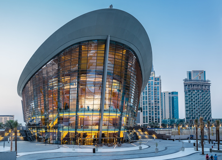 Dubai Opera House At Night