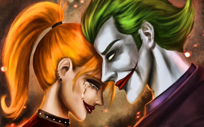 Thumb2 Joker And Harley Quinn Artwork Supervillain Dc Comics Joker