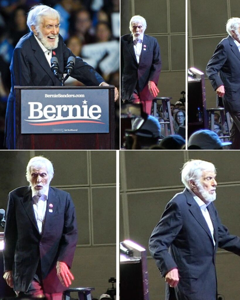 Dick Van Dyke Surprises Bernie Sanders Rally with Song and Endorsement