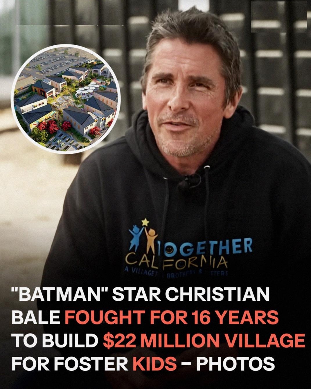 Christian Bale Builds M Foster Care Village to Keep Siblings Together — 30 Photos