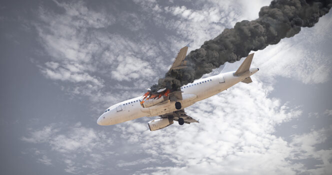 Terrifying Video Shows Flames Shooting From Plane Engine as Passengers Send ‘Goodbye Texts’