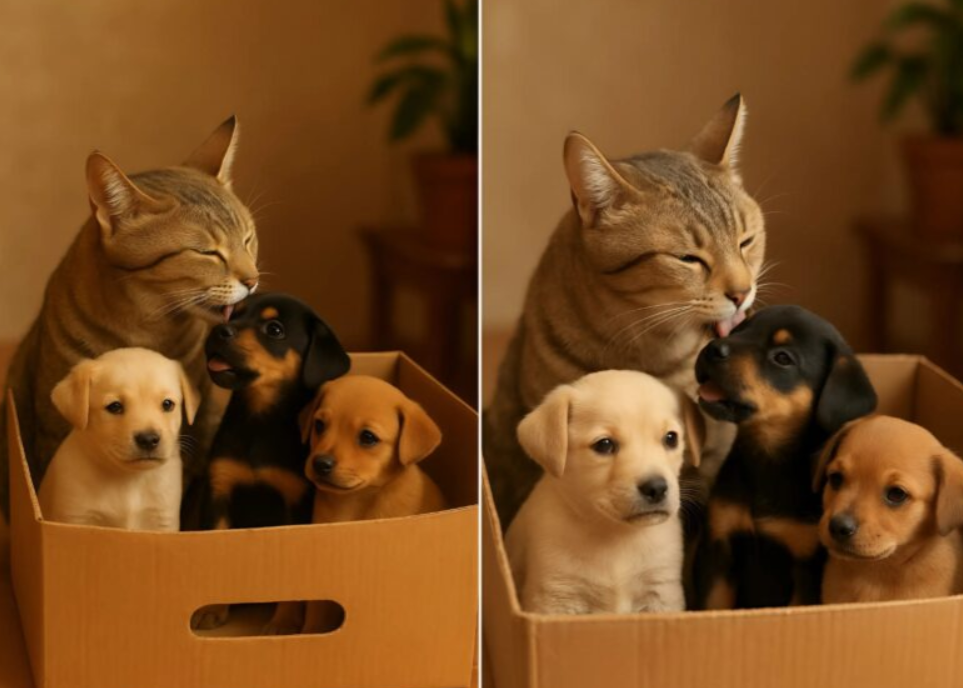 My Cat Brought Home Puppies — Then a Policeman Knocked and Revealed the Truth