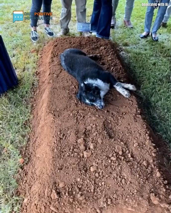 Dog Refuses to Leave Owner’s Grave – The Photo That’s Breaking Hearts Everywhere