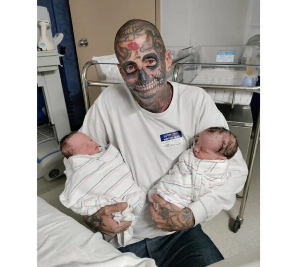 Dad With 240 Tattoos Faces Criticism, But His Wife Reveals the Truth About His Parenting