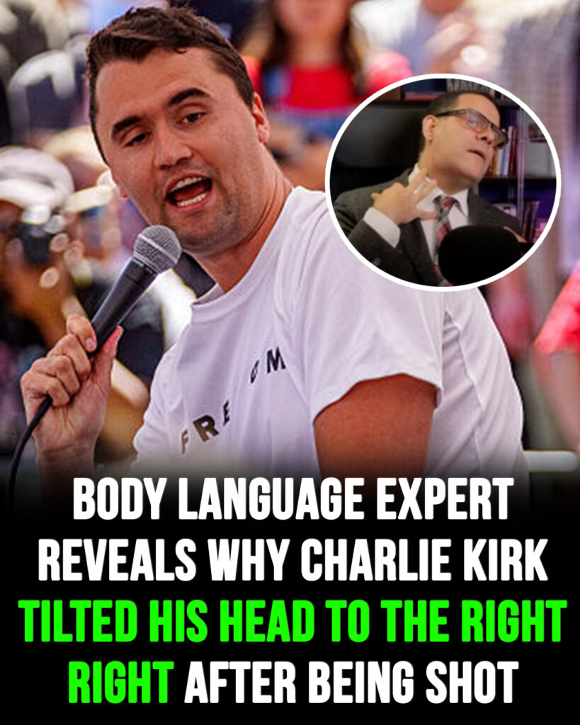 Body Language Expert Reveals Why Charlie Kirk’s Head Tilted Right After Being Shot Body Language Expert Reveals Why Charlie Kirk’s Head Tilted Right After Being Shot