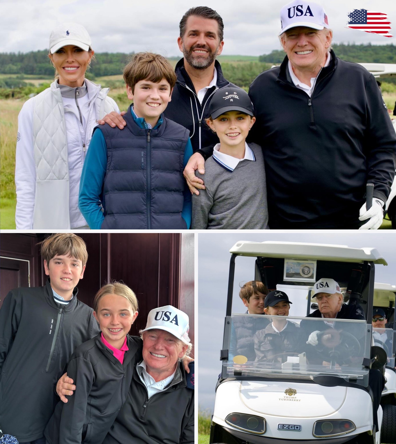 President Trump Shares Rare Grandpa Moment in Scotland—Fans Notice Big Change in His Look
