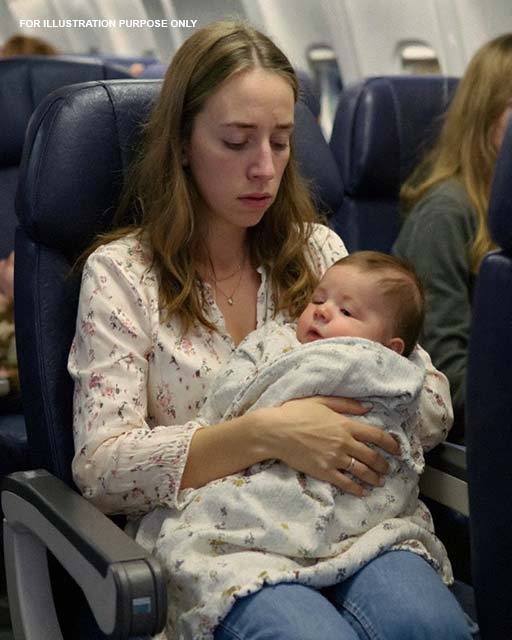 A Stranger on the Plane Told Me to Lock Myself in the Restroom With My Crying Baby — He Never Expected Who Would Sit Beside Him Instead