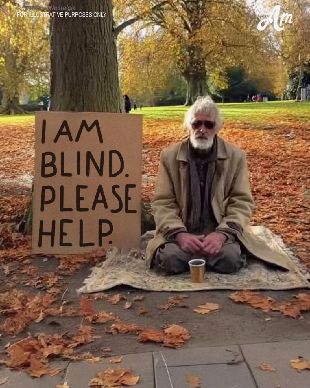 I Rewrote a Sign for a Blind Man — A Simple Act That Changed Both Our Lives