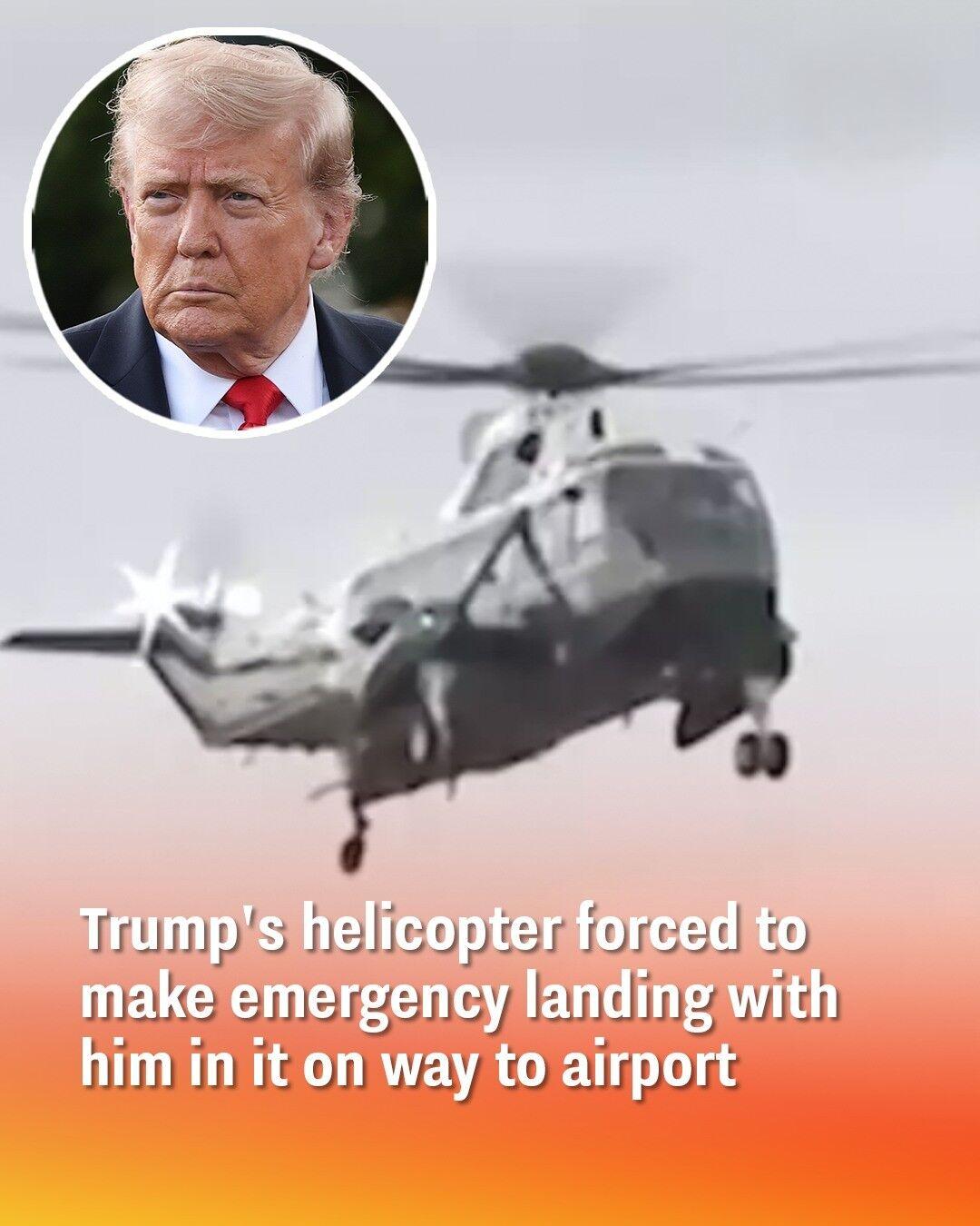 Marine One Makes Emergency Landing in UK During Presidential Visit