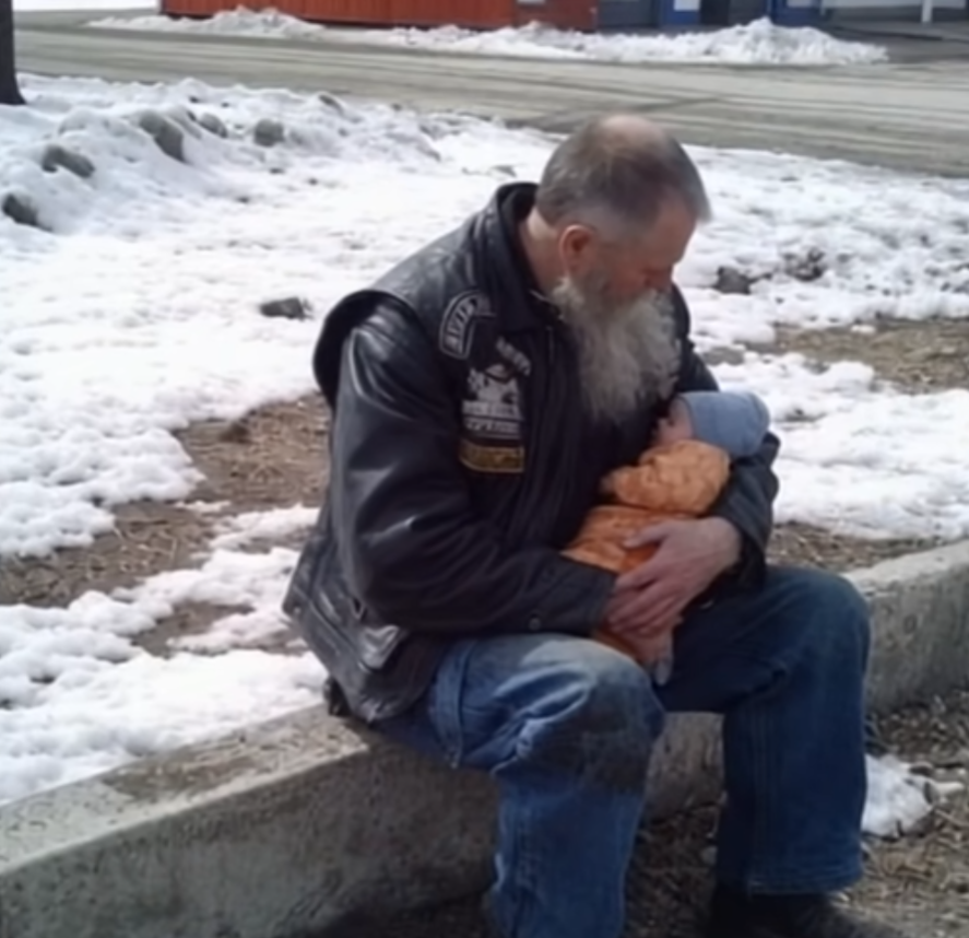 Biker’s Brave Rescue: Vietnam Veteran Saves Abandoned Baby in Deadly Montana Snowstorm