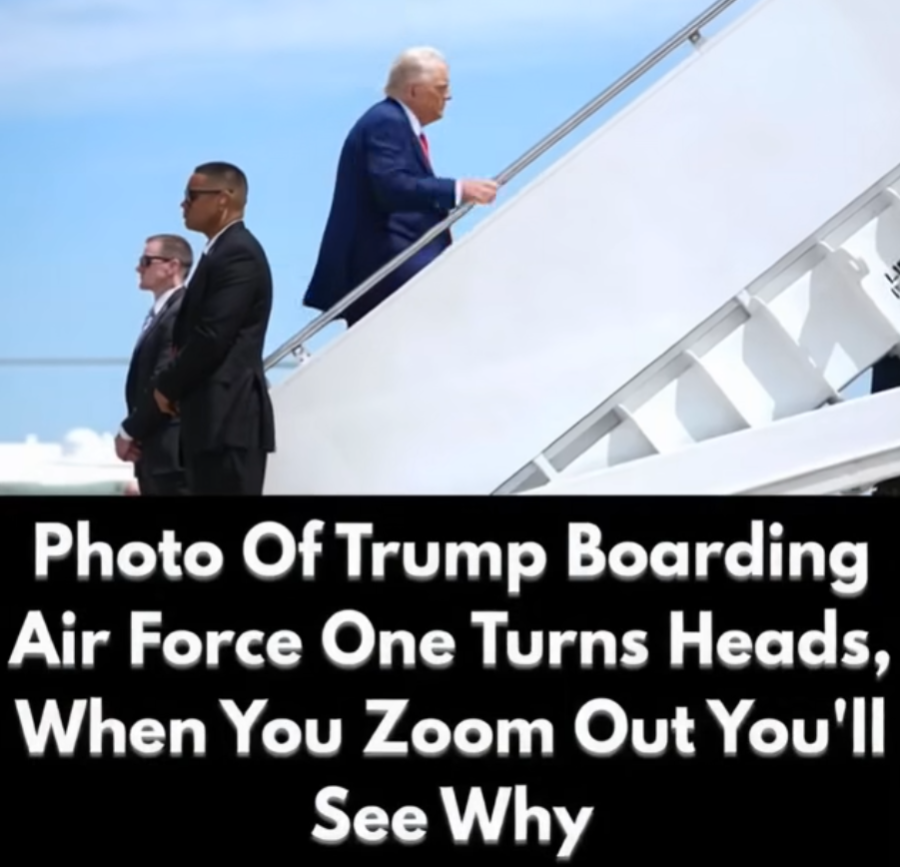Air Force One Photo Leaves Viewers Emotional When Zoomed Out