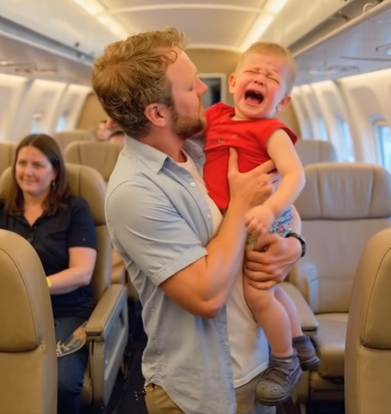 Stranger on Plane Offers to Help With Crying Baby — Mom Shocked by What He Tried to Do