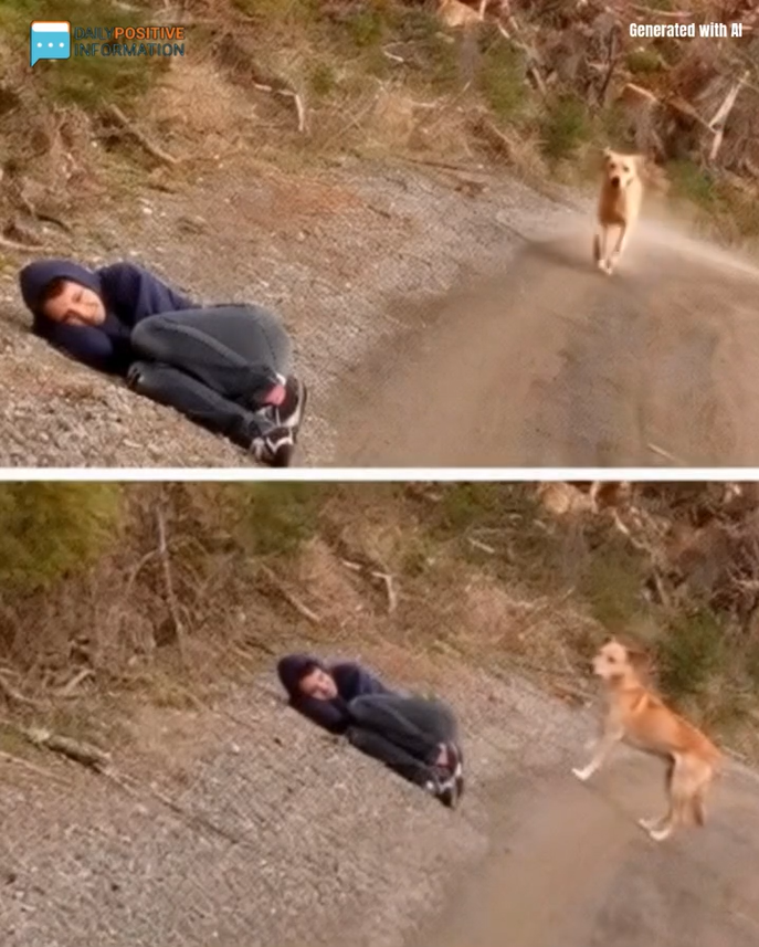 Woman Pretends to Be Dead to Rescue Stray Dog—What Happens Next Will Warm Your Heart