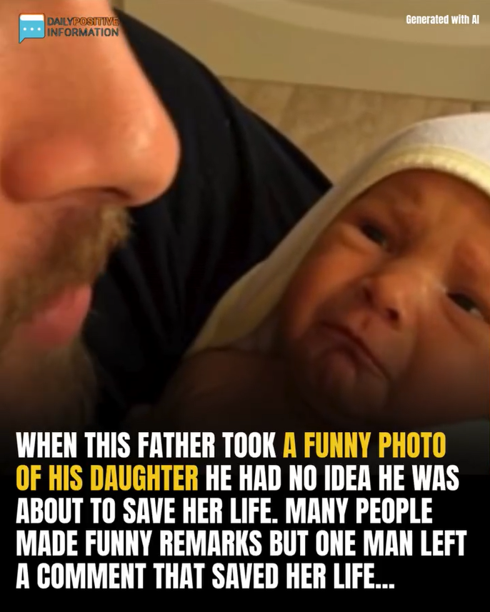 Dad Posts Funny Bath Photo of Daughter — Doctor’s Comment Ends Up Saving Her Life