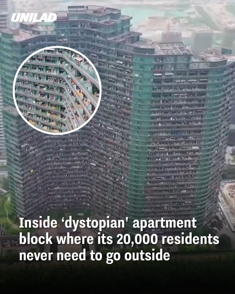 Inside China’s Massive Apartment Block Where 20,000 Residents Live Without Leaving Inside China’s Massive Apartment Block Where 20,000 Residents Live Without Leaving