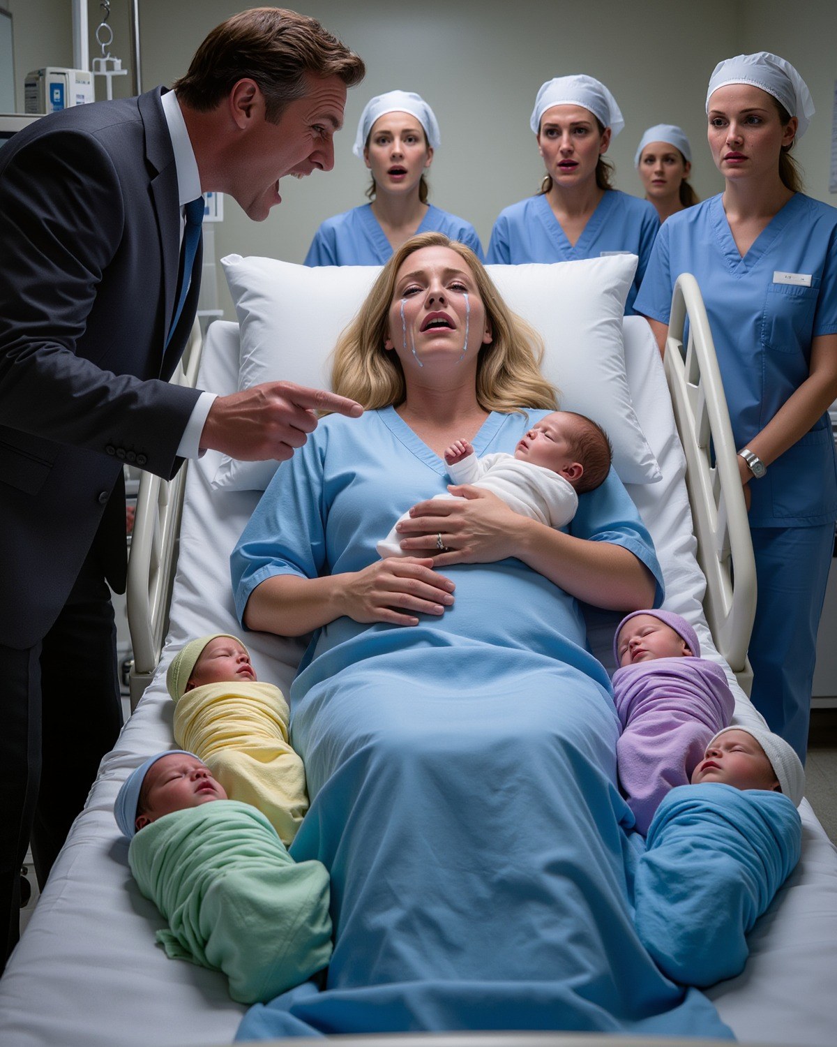 When She Gave Birth to Quintuplets, the Father Walked Away—30 Years Later, She Revealed the Truth That Silenced the Town