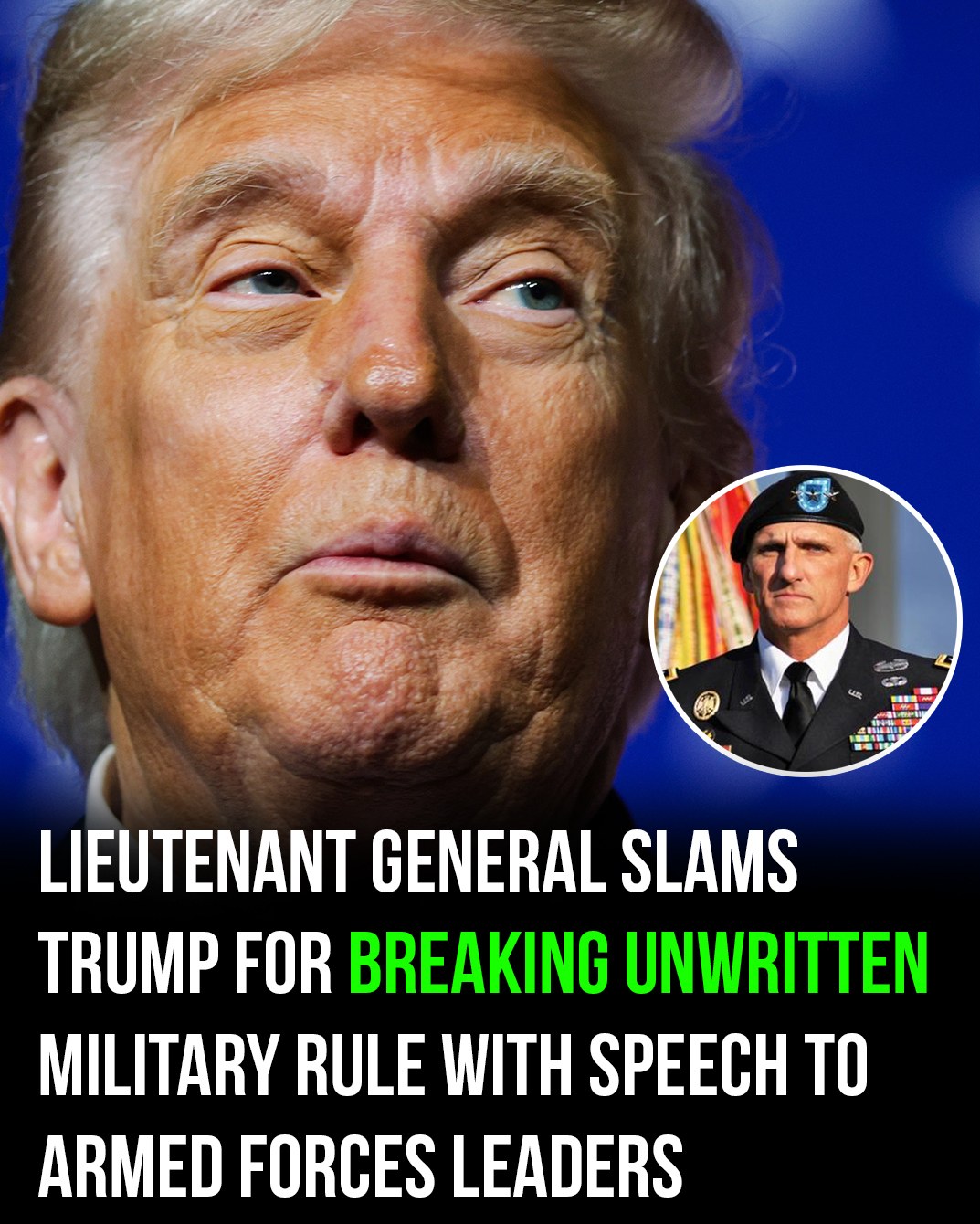 Retired General Criticizes Trump for Risky Quantico Military Meeting
