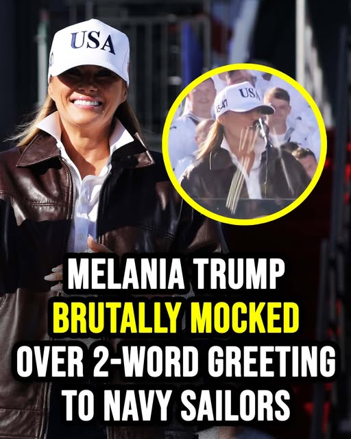 Melania Trump’s “Hooyah” Navy Greeting Goes Viral — and Not in a Good Way