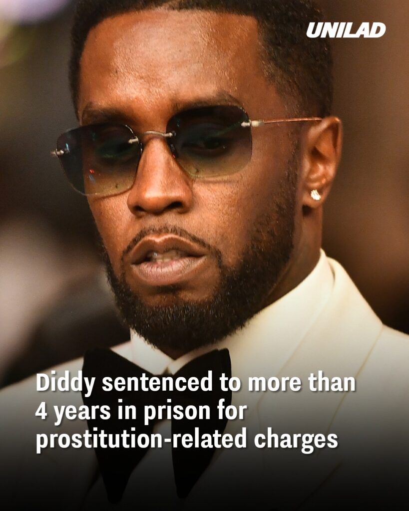 Diddy Sentenced to Over 4 Years in Prison on Prostitution-Related Charges Diddy Sentenced to Over 4 Years in Prison on Prostitution-Related Charges