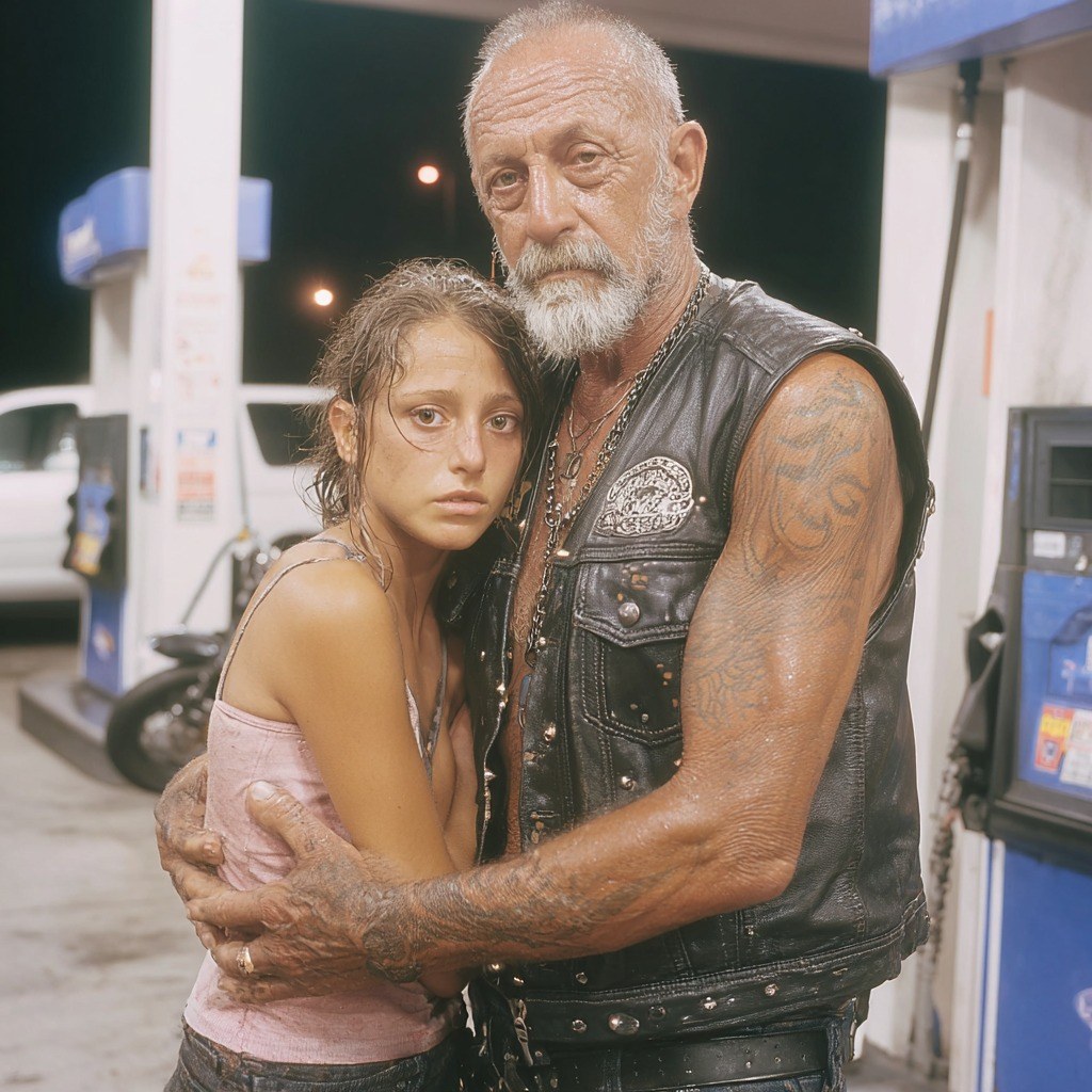 Biker Saves Teen Girl from Human Trafficking Ring at Gas Station for ,000