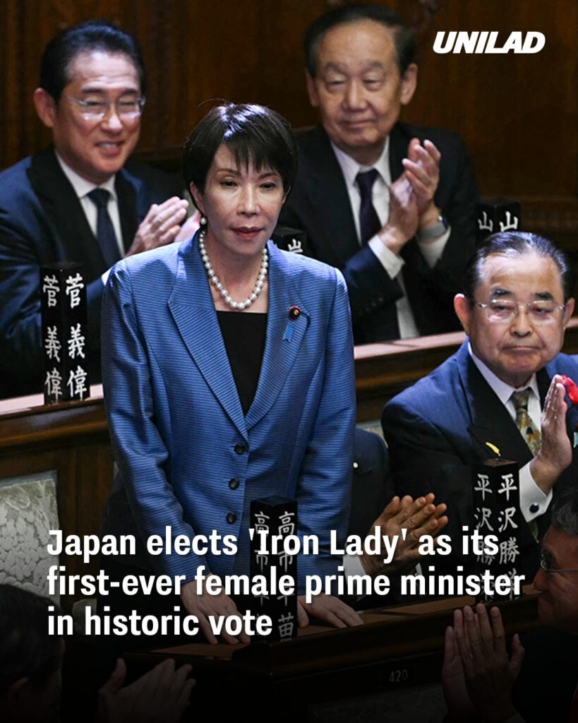 Japan Elects Sanae Takaichi as First Female Prime Minister — The Nation’s New “Iron Lady” Makes History Japan Elects Sanae Takaichi as First Female Prime Minister — The Nation’s New “Iron Lady” Makes History