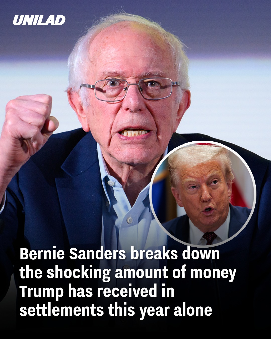 Bernie Sanders Exposes How Much Money Donald Trump Has Made in Settlements This Year