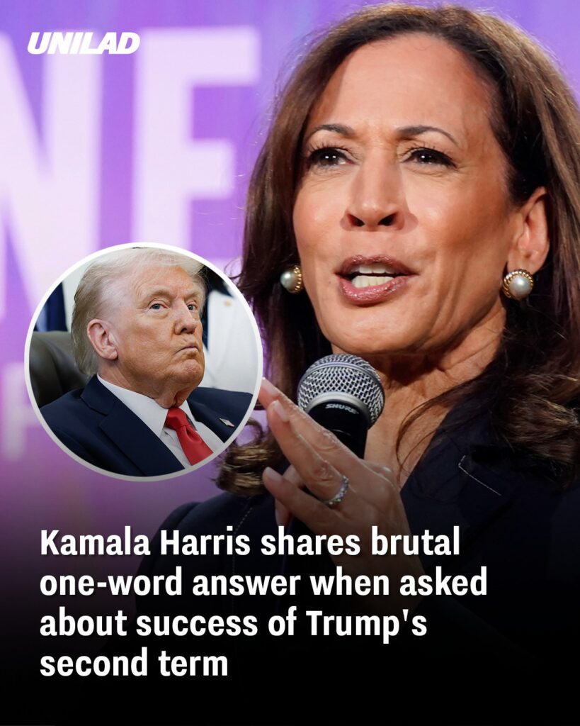 Kamala Harris’ One-Word Reply on Donald Trump’s Second Term Sparks Reaction Kamala Harris’ One-Word Reply on Donald Trump’s Second Term Sparks Reaction