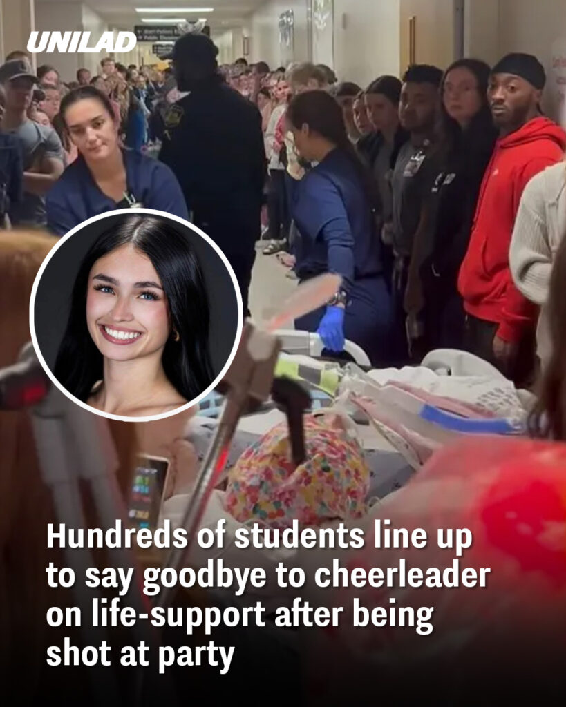 Hundreds of Students Say Goodbye to Teen Cheerleader on Life Support After Tragic Shooting Hundreds of Students Say Goodbye to Teen Cheerleader on Life Support After Tragic Shooting