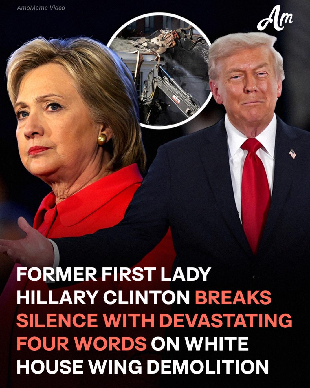 Hillary Clinton Slams Trump’s 0M White House Demolition: “It’s Not His House — It’s Yours