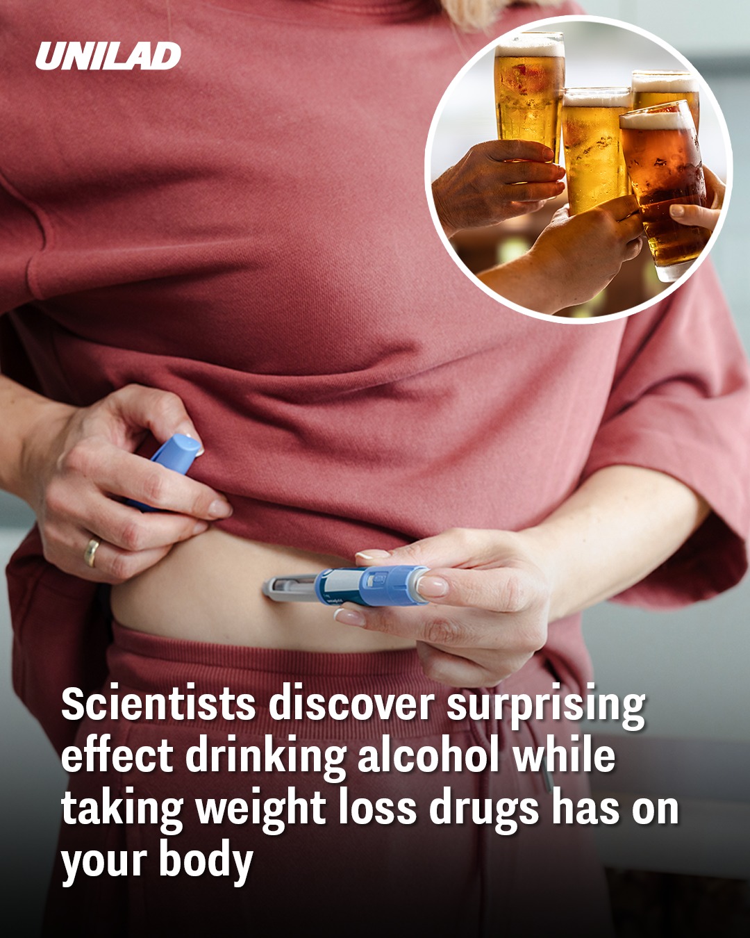 Scientists Discover Surprising Effect of Drinking Alcohol While Taking Weight-Loss Drugs