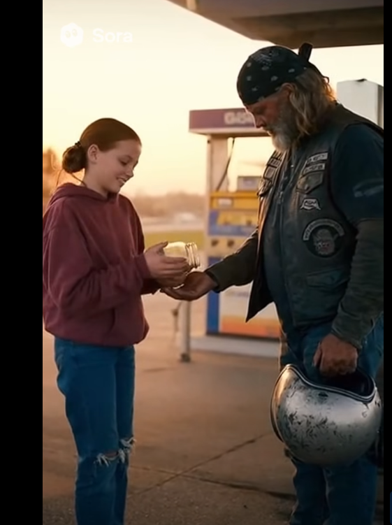 Kid Helps a Hell’s Angel With Money — The Next Day, 1,000 Bikers Show Up at Her Door 😱