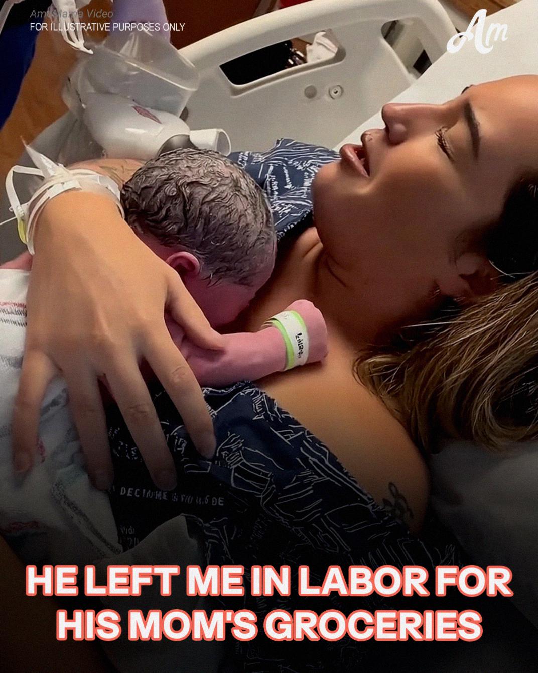 My Husband Left Me During Labor to Help His Mom with Groceries — But Karma Taught Him a Lesson