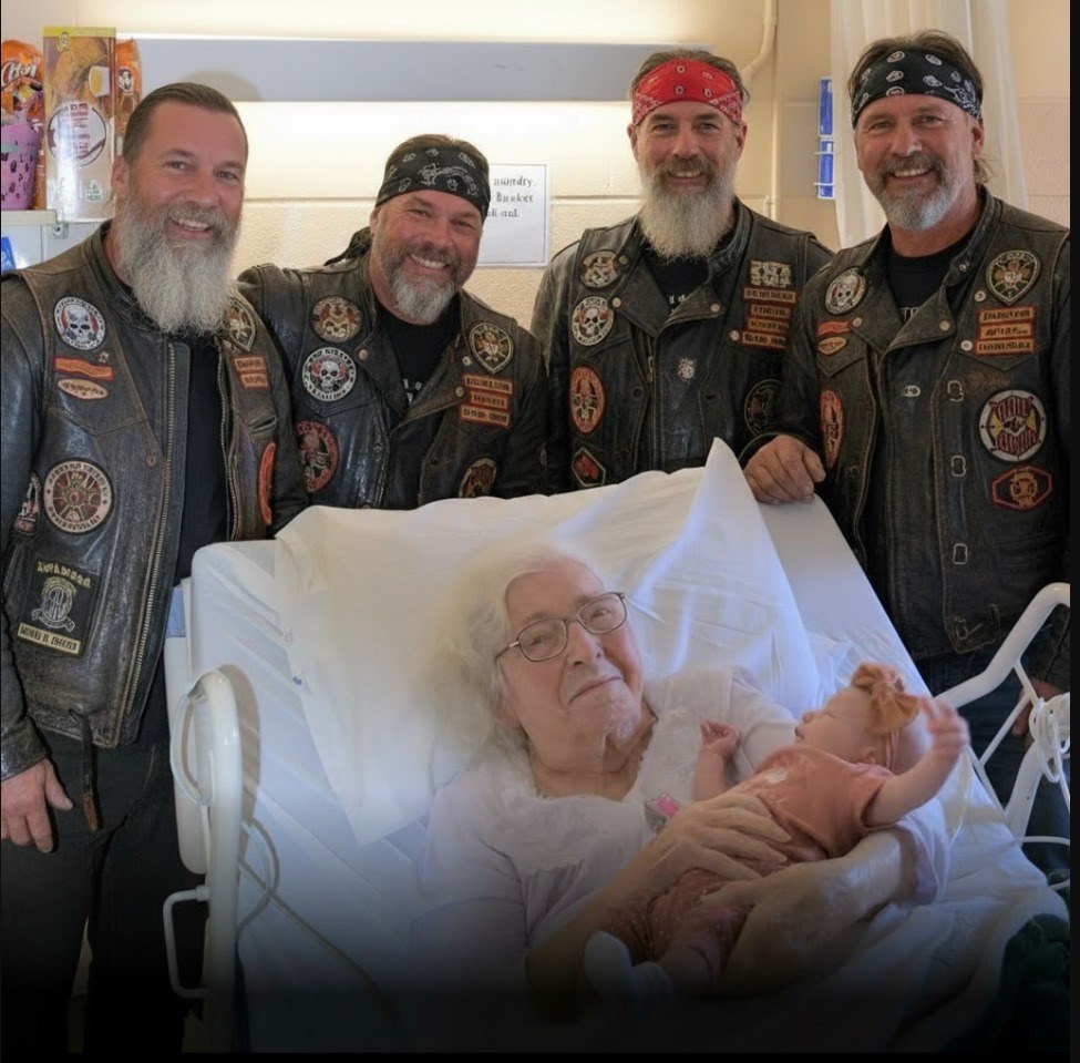 🏍️ Four Bikers Walked Into a Hospital at Dawn — and Gave a Dying Woman the Miracle She’d Been Praying For