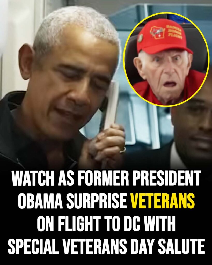 Obama Surprises Veterans on Flight to DC with Heartfelt Veterans Day Salute