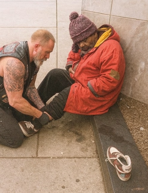 Why a Biker Spent Years Buying Shoes for a Homeless Woman — Until One Conversation Changed Everything