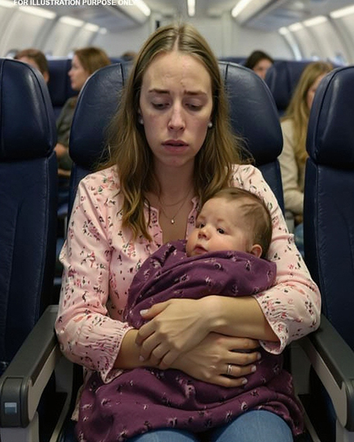 A Man Told Me to Hide in the Plane Bathroom With My Crying Baby — He Didn’t Expect Who Would Take My Seat Instead
